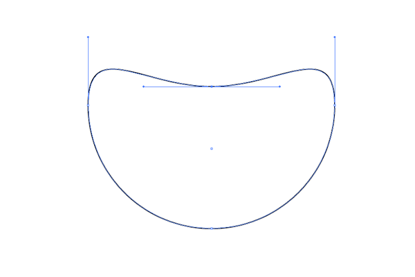 Tiger head, modifying the circle