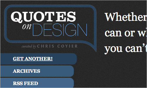 Quotes on Design screenshot