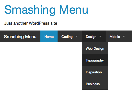 Wp menu