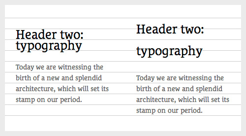 h2 at an awkwardly small or large line-height.