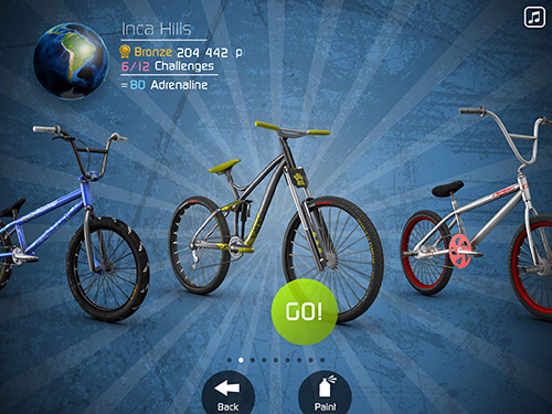 iPad game BMX