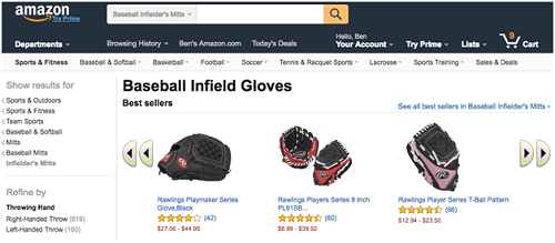 Listings from Amazon