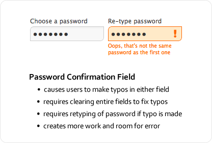 Password Confirmation Field