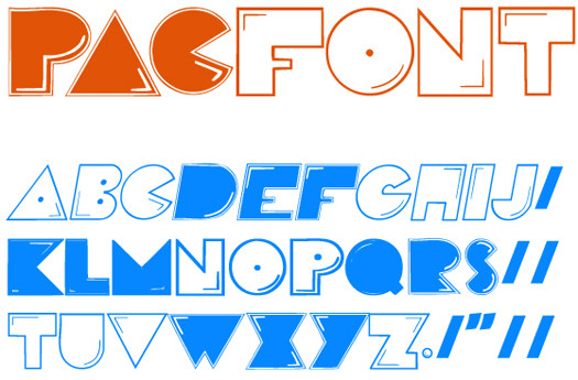 Beautiful Free Fonts - Pac font