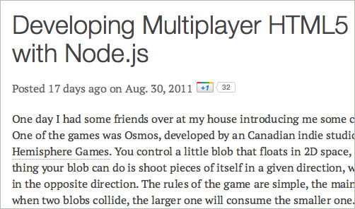 Developing Multiplayer HTML5 Games with Node.js