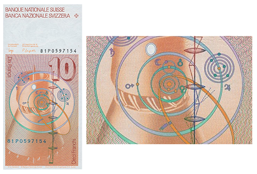 Nibiru on the Swiss Frank Banknote