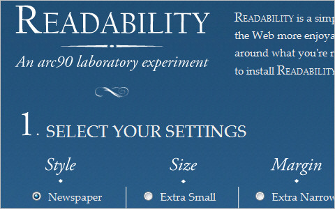 Useful Typography Resources - Readability - An Arc90 Lab Experiment