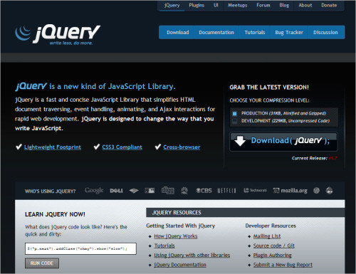 jQuery website