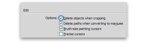 Preferences - Edit - Delete objects...
