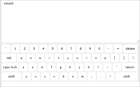 Creating a Keyboard with CSS and jQuery 