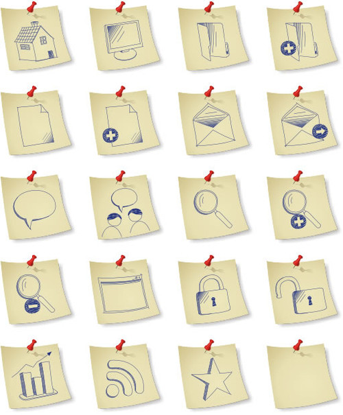 Freebies Icons - DryIcons | Free Icons | Sketchy Paper Icon Set