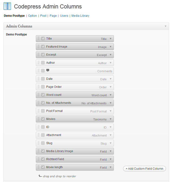 Codepress Admin Columns