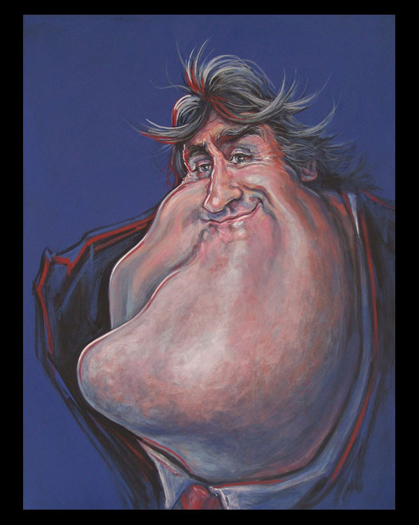 Jay Leno with a huge chin