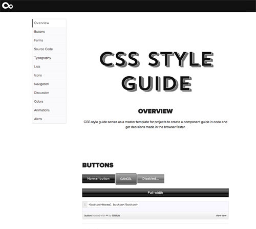 An example of our team’s baseline CSS style guide for each new project.