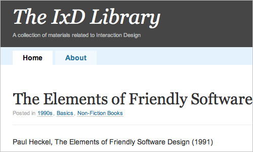 The IxD library