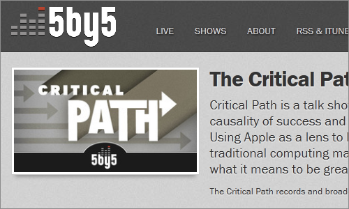 5by5 | The Critical Path