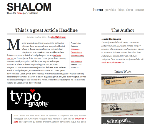 Type Layout For Free Download - Shalom Typo