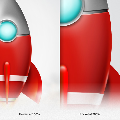 Scale your vector illustrations in Fireworks to any size, while maintaining quality and detail.