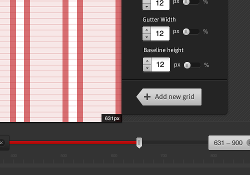 Baseline functionality and an ability to edit the position of the breakpoints after you have created them.