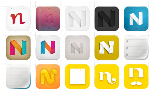 Notorious: iOS icon design - A designers exploration