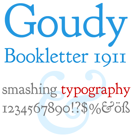 Goudy Bookletter 1911 Screenshot