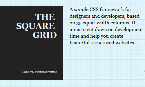 The Square Grid - A simple CSS framework for designers and developers