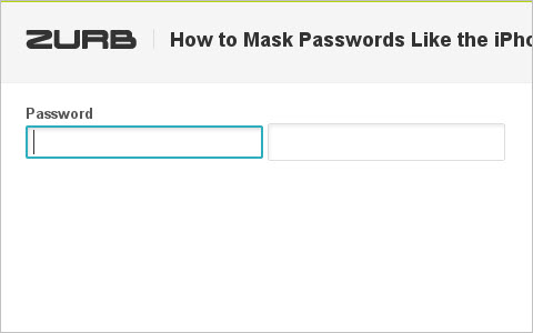 How to Mask Passwords Like the iPhone