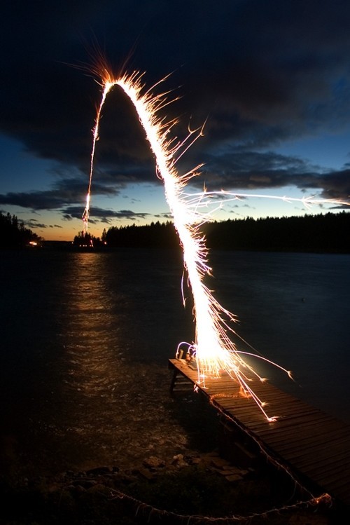 Fireworks Photos - Bridge to Next Island
