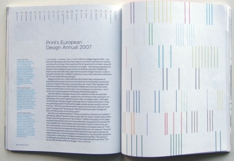 table of contents magazine layout