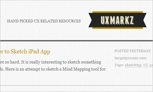 UXMARKZ - Hand picked UX related resources