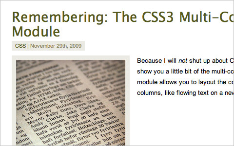 CSS3 Screenshot