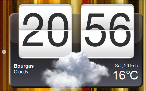 jDigiClock - Digital Clock (HTC Hero inspired)