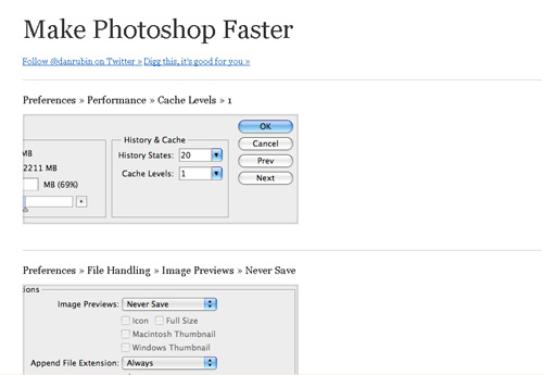 Make Photoshop Faster on IE6