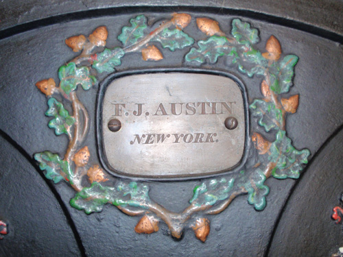 F.J. Austin of New York engraved his name in a bold modern face.
