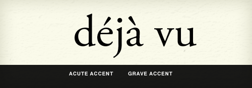 acute vs. grave accent