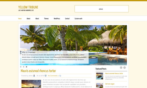 Yellow Magazine Free WP Theme