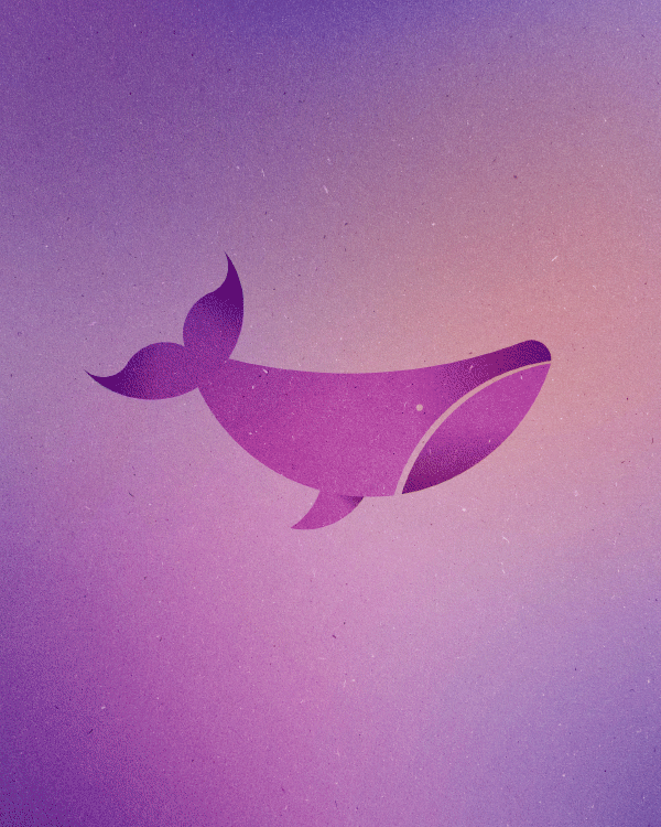 Whale made from circles