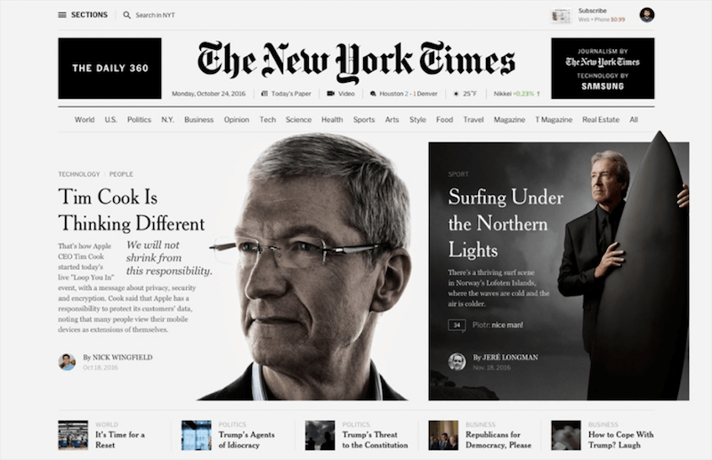 The New York Times Redesign