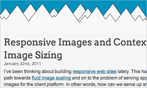 » Responsive Images and Context Aware Image Sizing Craig Russell Web Developer