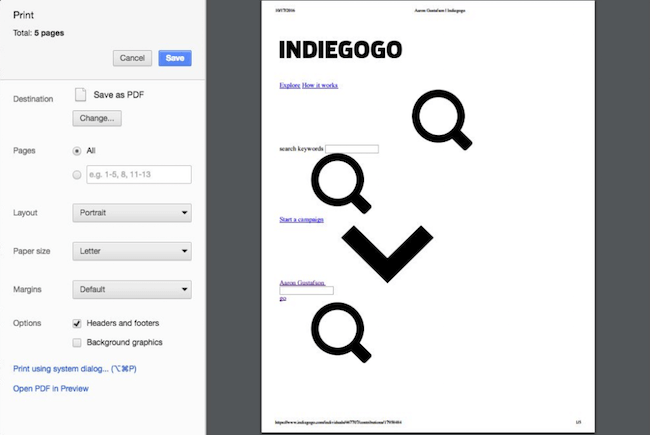 Indigogo’s messed up print layout