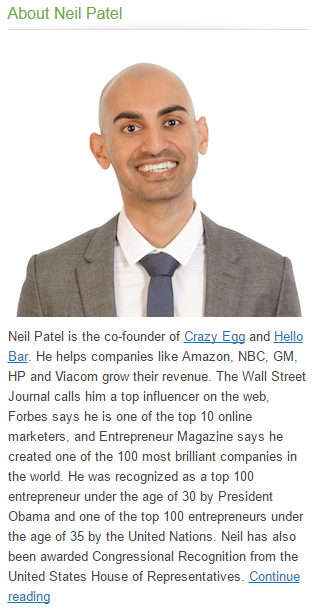 Blogger Neil Patel