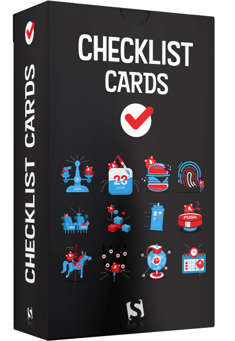 کارت های چک لیست طراحی رابط