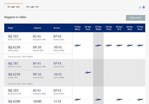 Singapore’s fare options