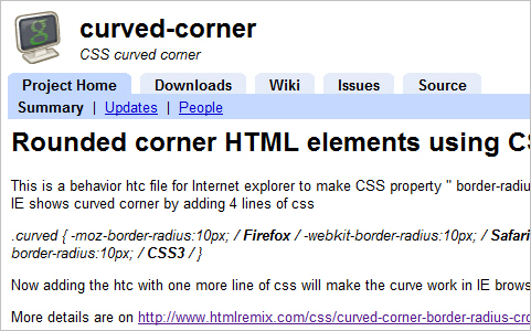 Rounded corner HTML elements using CSS3 in all browsers