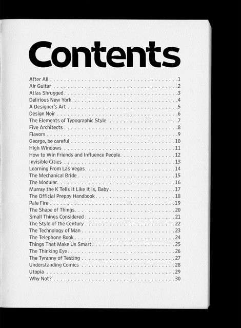 creative contents page