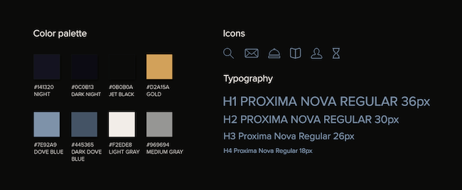 Color palette and typography serve as solid visual cues in UX design for the luxury industry