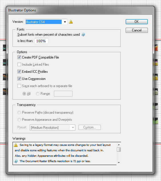 Exporting graphs in legacy formats