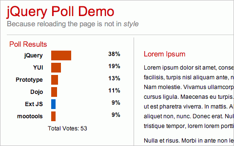 Creating a Dynamic Poll with jQuery and PHP