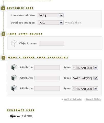 Php Object Generator - Screenshot