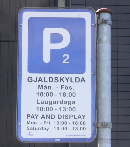 Wayfinding and Typographic Signs - pay-and-park
